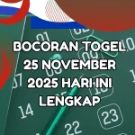 Bocoran Togel 25 November 2025 2D 3D 4D