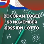 Bocoran togel 28 November 2025 IDN Lotto dengan prediksi lengkap 2D, 3D, 4D, BBFS malam ini.
